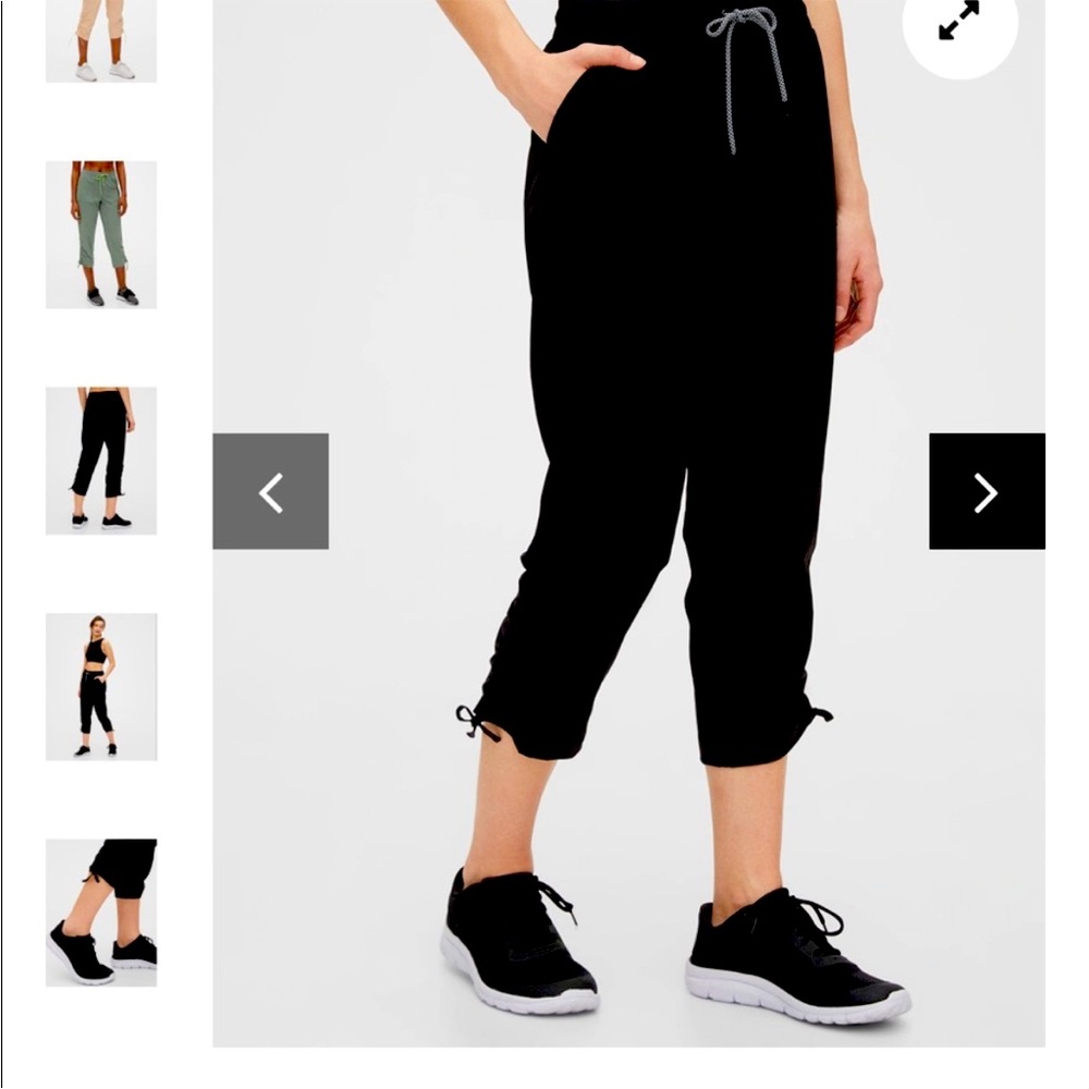 Gap Hike Ruched black Capris